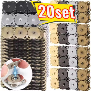 【Buy 10 get 10】20 Pairs Magnetic Snap Clasps Fastener DIY Purse Handbag Leather Craft