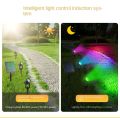 Dual-purpose solar floor mounted spotlights, outdoor ultra bright waterproof lawn lights, landscape garden courtyard tree lights IP65 waterproof. 