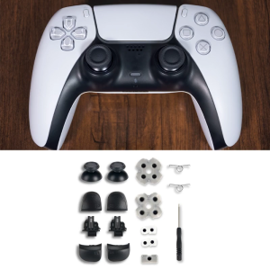 L2 R2 Triggers Buttons 3D-Analog Joysticks Thumb Sticks Caps Conductive Rubber For Controller Repair Set