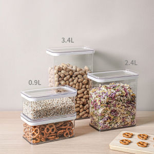 Minimalistic type dry food container airtight container stackable food storage box