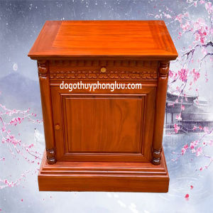 Tủ gỗ kê đầu giường trang trí gian phòng tiện ích gỗ gõ