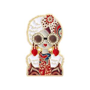 Cartoon Russian Girls Character Costume Images Enamel Pins Custom Ethnic Style Figure Souvenir Brooches Lapel Badge Jewelry Gift h260729