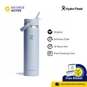 Hydro Flask Tumbler 24oz Wide Mouth Flex Straw Cap - Surf