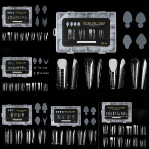 288 Pcs Nail Forms Full Cover Nail Forms Nail Extension Molds False Nail Tip Manicure Tool for Acrylic Nail