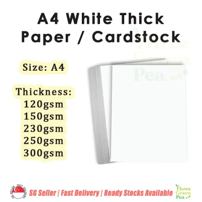 A4 Premium White Cardstock - Uncoated Woodfree/IK Briefcard/Neo Matt Card (120gsm-300gsm) - New