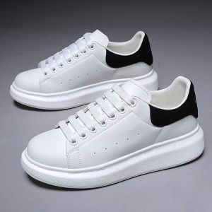 Free Shipping White Sneakers For Men And Women Leather Upper Thick Sole Height-Increasing WomenS Shoes 2026 New Spring Versatile Sports Casual Board Shoes Trendy