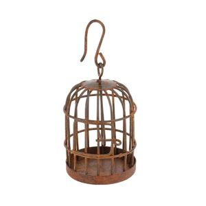 MODERNLUX Đỏ gỉ sét Hàng rào nhà búp bê  loại Mô hình bố cục Tượng trang trí nhỏ Sáng tạo Đồ chơi Xích đu trong vườn cổ tích Vườn cổ tích