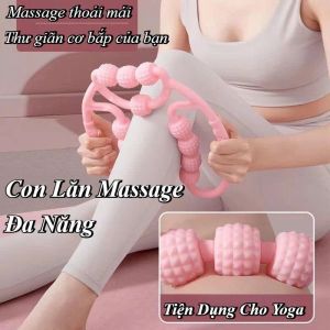 Con Lăn Massage 9 Bánh 360 Độ Đa Năng | Dụng Cụ Roller Massage Cổ Vai Gáy Toàn Thân