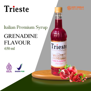 Trieste syrup rasa Grenadine Minuman Sirup Kopi Premium Italia Premium Sirup Flavoured Minuman Bartender Kopi