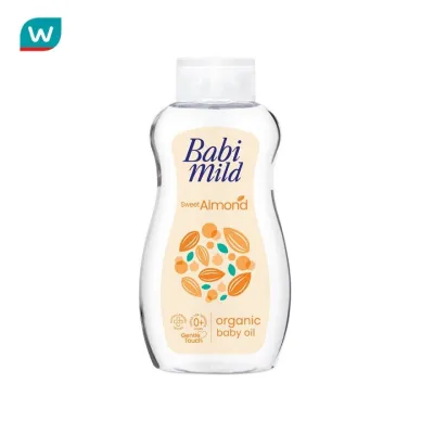 Babi Mild เบบี้มายด์ เบบี้ ออยล์ สวีท อัลมอนด์ ออร์แกนิก อาร์แกน 200 มล. ออยล์บำรุงผิว