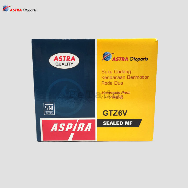 Aki kering Aspira GTZ6V ORIGINAL | Lazada Indonesia