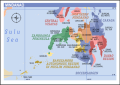Mindanao Map With Regions & Provinces Waterproof A4 Laminated Chart. 