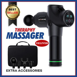 【COD+Hot Sale】Fascia Massage Gun Fitness Vibration Body Care Multi Function High Quality Therapeutic Massager For Sport Massager Machine For Body Massage Pain Relief/Portable Electric Massager Massage Slimming Device