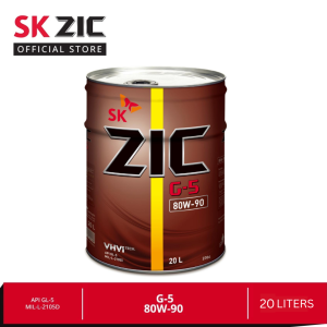 SK ZIC G-5 80W-90 20 Liters | Group 2/GL 5 Premium Manual Transmission Fluid