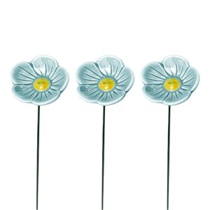 CLARON 3pcs Gốm sứ Máy cấp nước Bee Butterfly Trang trí sân vườn Đầy màu sắc Cốc uống nước cho côn trùng Sáng tạo Quà tặng Trạm tưới nước cho ong Trang trí nhà cửa