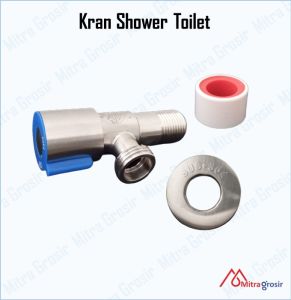Kran Shower T Stop Keran Cabang Air Kamar Mandi Stainless Closet Jet Shower Keran Toilet Single
