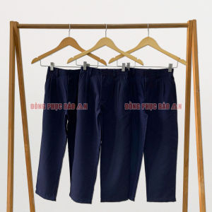 Quần Tây Học Sinh Nam Nữ-Quần Đồng Phục Học Sinh Cấp 123 Form Đẹp Vải Gân Me Mặc Cả Ngày Thoải Mái