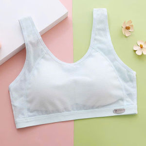 Áo lót bé gái dạng lưới đệm liền thoáng mát áo ngực học sinh cấp 2 cấp 3 đồ lót trẻ em từ 25 đến 57kg