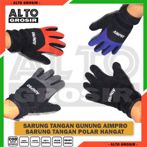 ALTOGROSIR Sarung Tangan Gunung Polar Fleece Gloves Thumbal Sarung Tangan Camping Gunung