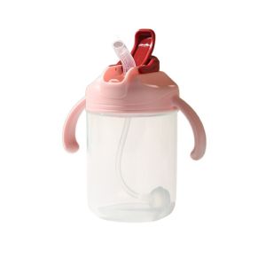SWALLOWED Drop-resistant Toddler Water Bottle Leak-proof Portable Learning Water Container Safe Anti-bloating Baby Straw Drinking Cup Kids