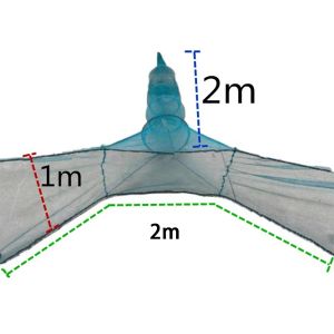 DSFSI Foldable Design Fishing Trap Net Foam Float Iron Chain Fishing Cage Outdoor Equipment 4 Size Catch Fish Net Lobster Fishing