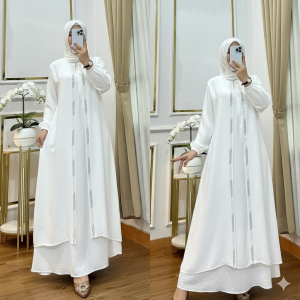 Kinara Dress - Gamis Payet Bahan Cey Airflow Gamis Swarovsky Cey Airflow Gamis Bordir Mewah Murah Baju Muslim Viral Terbaru 2025 Dress Crinkel Airflow Pakaian Muslim Terbaru Pakaian Wanita Dewasa Baju Import Dress Kondangan Dress Wanita Dewasa