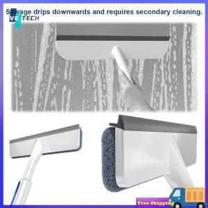【Clearance sale processing】 Reusable 2-in-1 Water Spray Glass Wiper for Home and Car with 80ML Refill Bottle Compact and Easy to Use