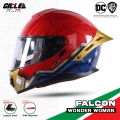 Gille 883 Falcon Full Face Dual Visor Double D Ring Lock Helmet. 