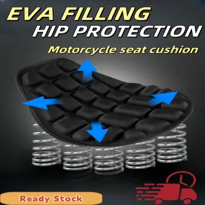 1Pc Air Cushion Motorcycle Seat Pad Large Anti Slip Pressure Relief Pillow Massage Shock Protection