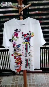 ÁO THUN NỮ IN HÌNH 3D SIÊU CUTE [MICKEY TRẮNG]