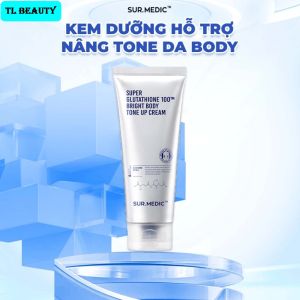 [TEM PHỤ + VAT] Kem Dưỡng Trắng Nâng Tone Da Toàn Thân SUR.MEDIC+ Super Glutathione 100TM Bright Body Tone Up Cream 150ml