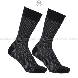 Hộp 7 đôi Tất đi giày tây cổ cao công sở họa tiết chấm bi chất liệu cotton cao cấp êm mềm đi thoáng - TATGIAYTAY01-CB7