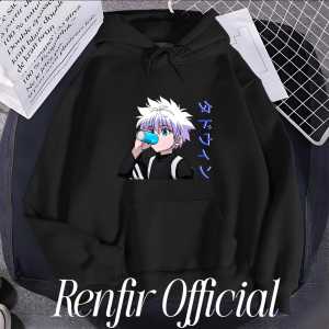 Sweater Hoodie Anime Anak Laki-Laki Motif Kilua Untuk Umur 2-15 Tahun
