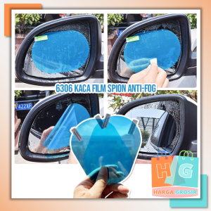 Harga Grosir - Kaca Film Spion Anti-Fog / 2 PCS Stiker Kaca Mobil Anti Air / Anti Fog Embun Spion Motor / Stiker Spion Anti Embun