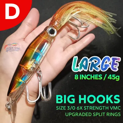 20cm 45g Large Artificial Squid Octopus Fishing Bait Lure for Subid Trolling Tangige Sailfish Tuna