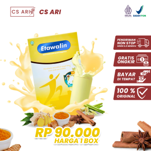 Etawalin Original Asli Susu Kambing Etawa Bubuk + Temulawak Kayu Manis Daun Salam Serai Jahe