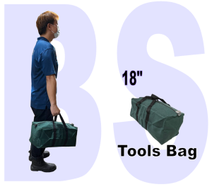 BANSOON Cotton Tool Bag with Zip. Big storage space. 18inch and 24inch size. Shoulder strap. BAG ONLY NO TOOLS.