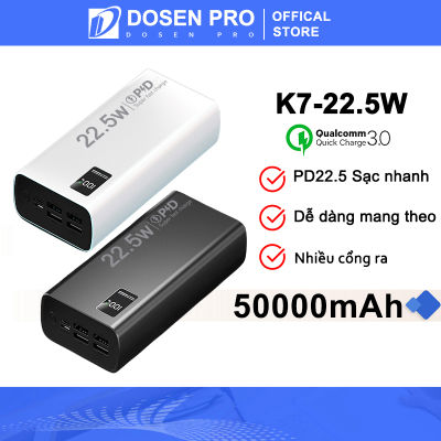 Sạc dự phòng Power bank PD22.5W 10000MAH 30000mah 50000mAh pin dự phòng màn hình Led tích hợp tích hợp Tương thích với Type-C, Micro,iPhone