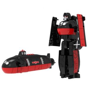 LZHDP MALL Máy xúc Tàu robot biến hình Máy ủi đất 2 trong 1 Đồ chơi robot biến hình Mới lạ Có thể di chuyển Robot xe kỹ thuật Đồ chơi trẻ em
