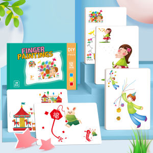 12 สี วาดรูปด้วยนิ้วมือ Finger paint ศิลปะ วาดรูป ระบายสี แบบฝึกหัดการรับรู้สี ทำความสะอาดง่าย