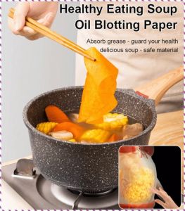 Filter Paper Non-stick Natural Greaseproof Paper Oil Absorption Sealed Storage Anti-stick High Efficiency