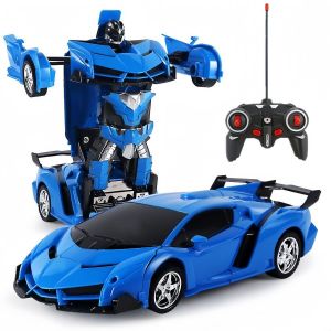 Remote Control Transformation Car 1:18 Robot Model Deformation Truck RC Robot RC Car Toy Race & Transform 2in1 Model Remote control Vehicles Deformation Robot Car Gift for Kids