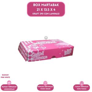 Box Martabak Telor Laminasi 290 Gsm Dus Martabak Manis (Isi 20 Pcs--B40K297)