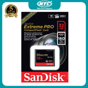 Thẻ nhớ CompactFlash (CF) SanDisk Extreme Pro 1067X 32GB đọc 160MB/s ghi 150MB/s - cho máy cơ chuyên dụng (Đen) Nhất Tín Computer