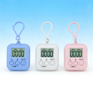 Digital Timer with Keychain/Large LCD Digital Kitchen Cooking Timer/Portable Easy-to-Use Countdown Clock