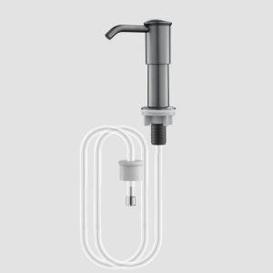 Kitchen Sink Liquid Soap Dispenser Stainless Pump With Extension 1m Silicone Hose Tube