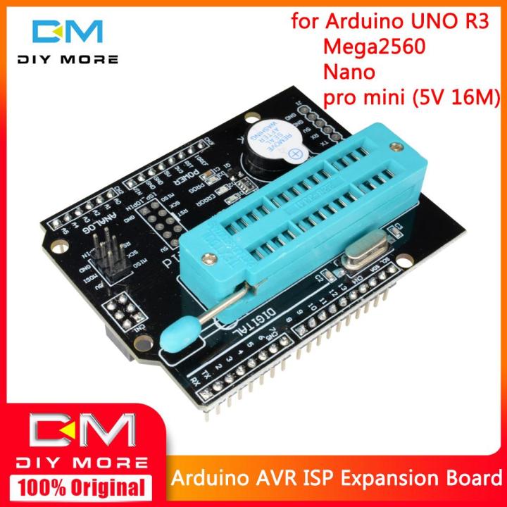 Original Kkmol Avr Isp โปรแกรมขยายโมดูลแผงวงจรชิลด์สำหรับ Arduino Uno R3 Mega2560 Atmega328p 9837