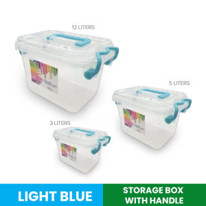 Box Storage Premium Quality with Handle Multi Purpose Durable Box Newborn Clothing Bottles Beauty Personal Items Use 1 pc