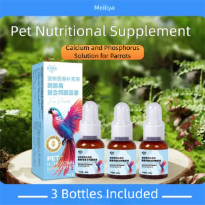 Dung dịch bổ sung dinh dưỡng Canxi + Phốt pho cho vẹt (Budgie/Lovebird/Cockatiel) — Hỗ trợ sức mạnh xương ngăn ngừa chân yếu và trứng vỏ mềm thúc đẩy sự phát triển khỏe mạnh và lông bóng mượt.