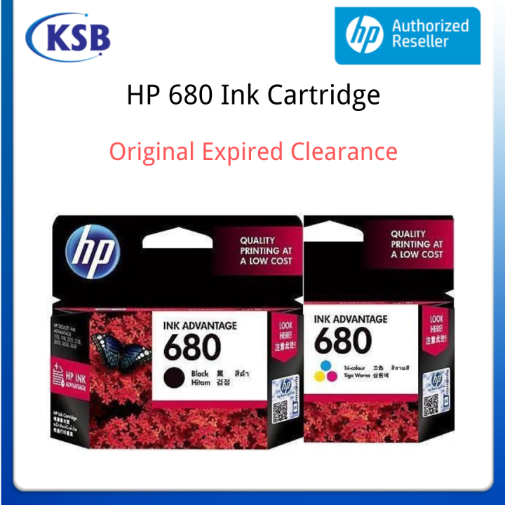 HP 680 Ink Cartridge Series ( F6V27AA F6V26AA ) (Original Expired
